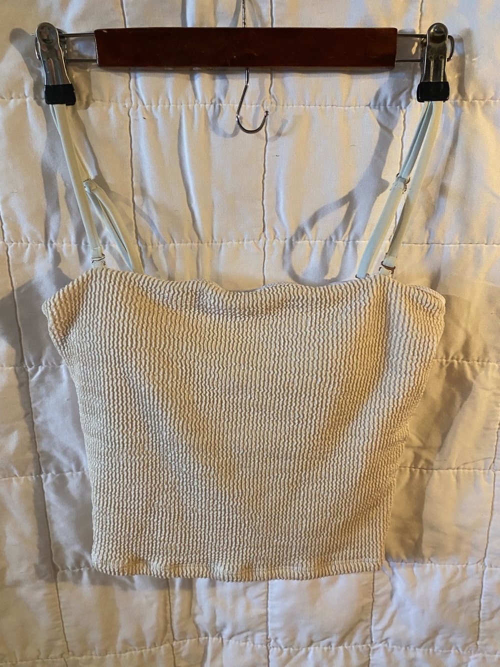 Cream High Tide Top - Geode swimwear